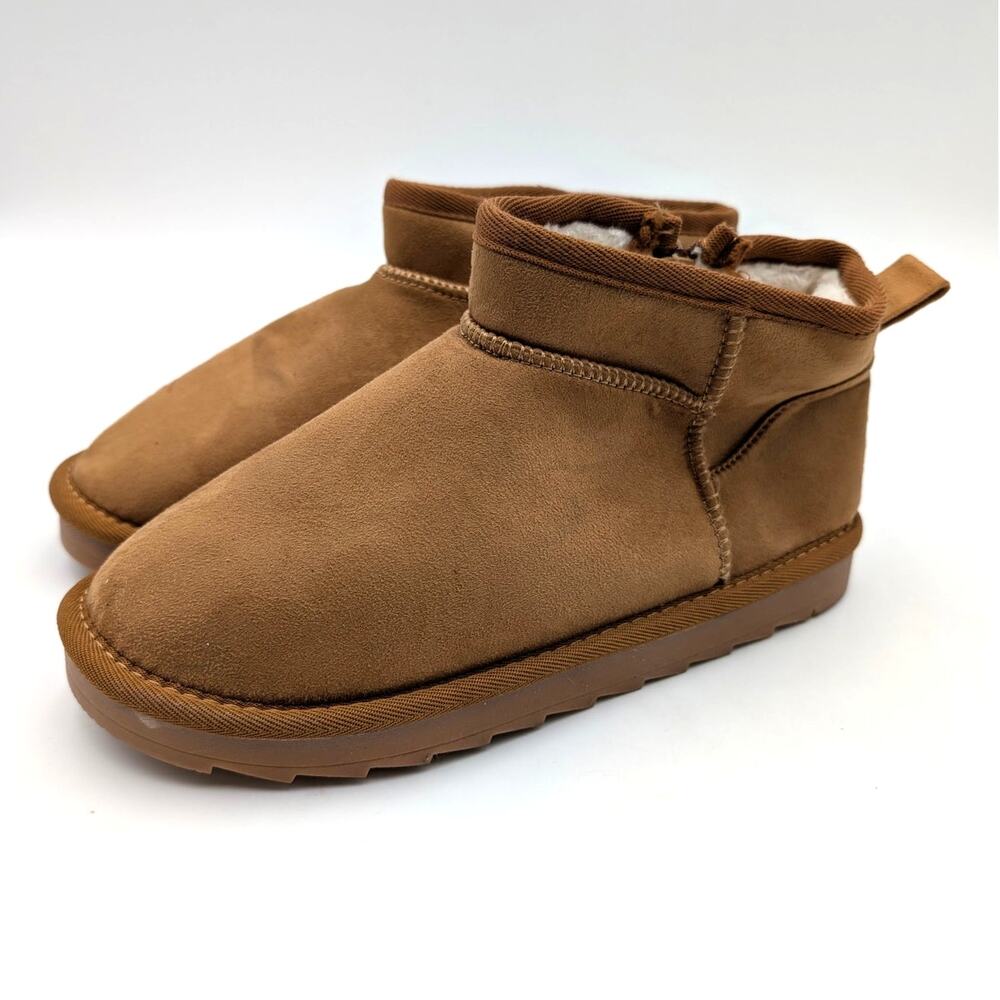 Mia Delylah Pull-On Ankle Boots Round Toe Girl's Chestnut Size US5M EU37